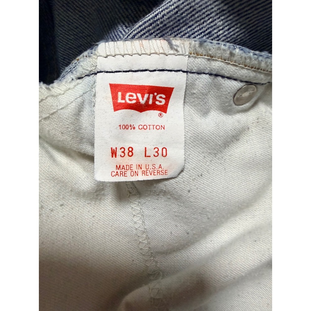 Levis Jeans W38 Blue Vintage Orange Tab Made in USA 100% Cotton - Picture 4 of 10